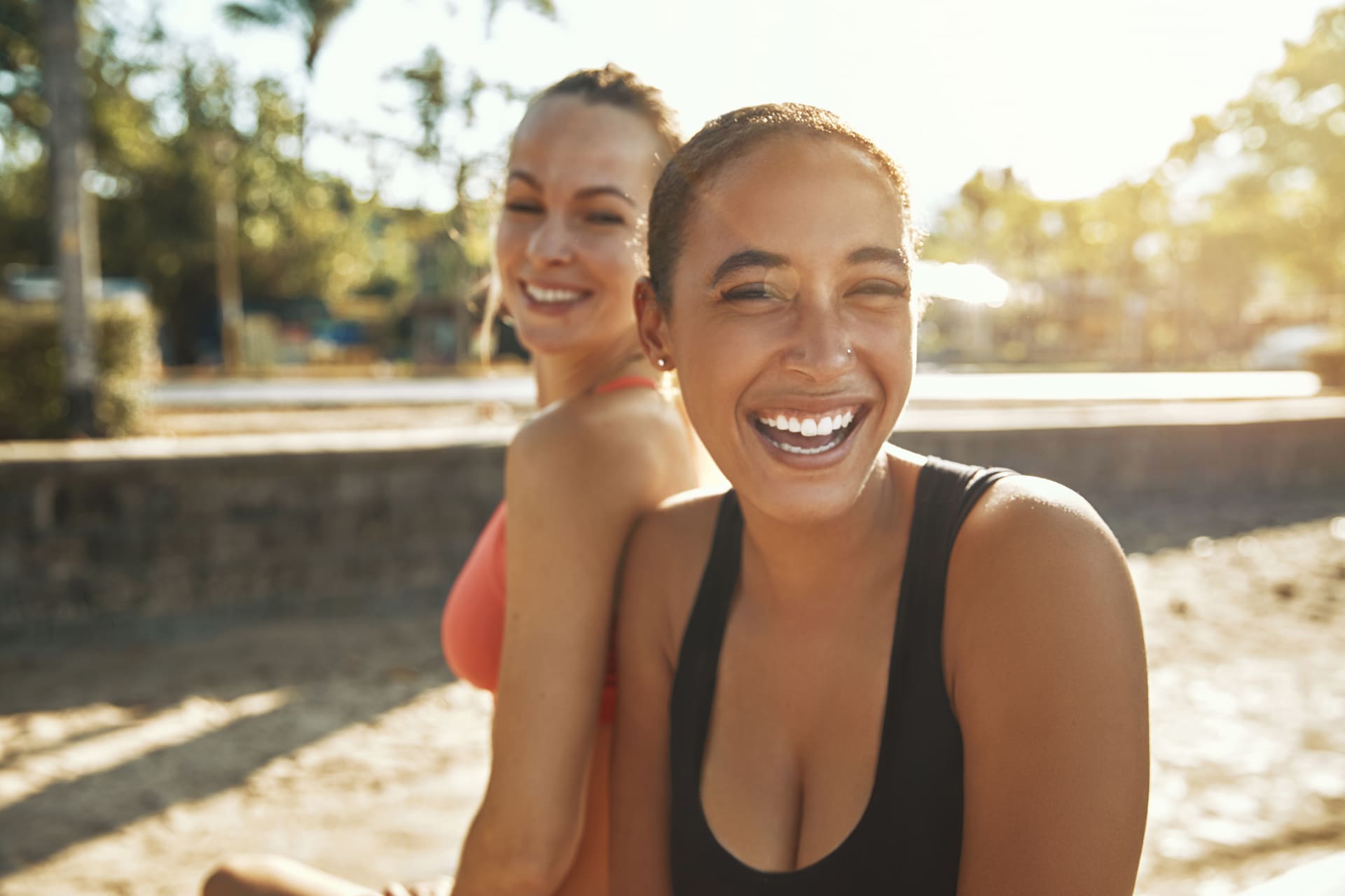Women supporting each other in a moment of connection
